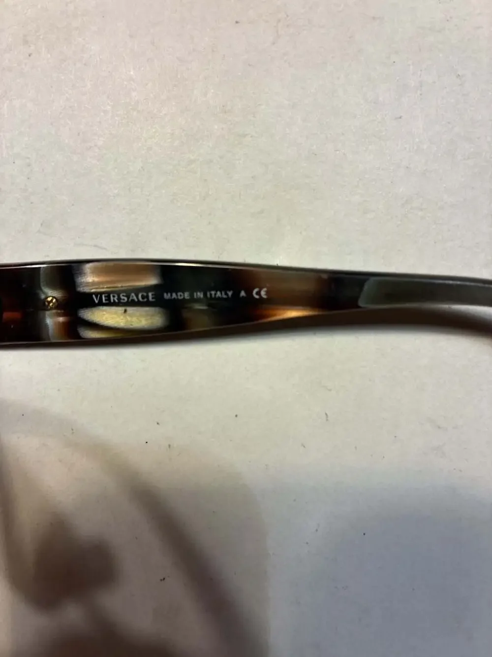 Versace MOD 1139 FRAMES Rectangular Gold Metal and Tortoise Shell Frames